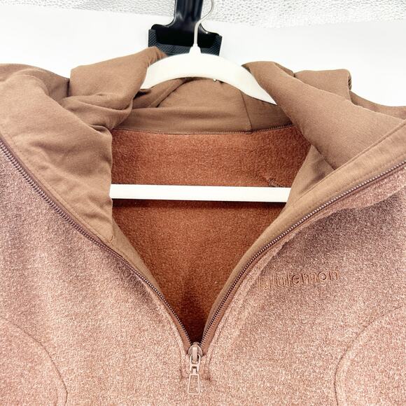 Lululemon‎ Womens Lounge Athleisure Sporty Looped Terry Fleece Half Zip Hoodie 2 - Picture 7 of 8